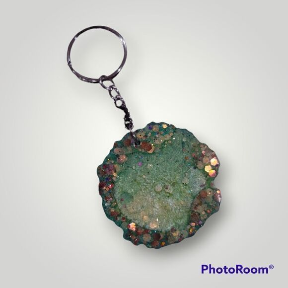 Ashnikko Green Glitter Keychain (Z157) - Picture 7 of 9